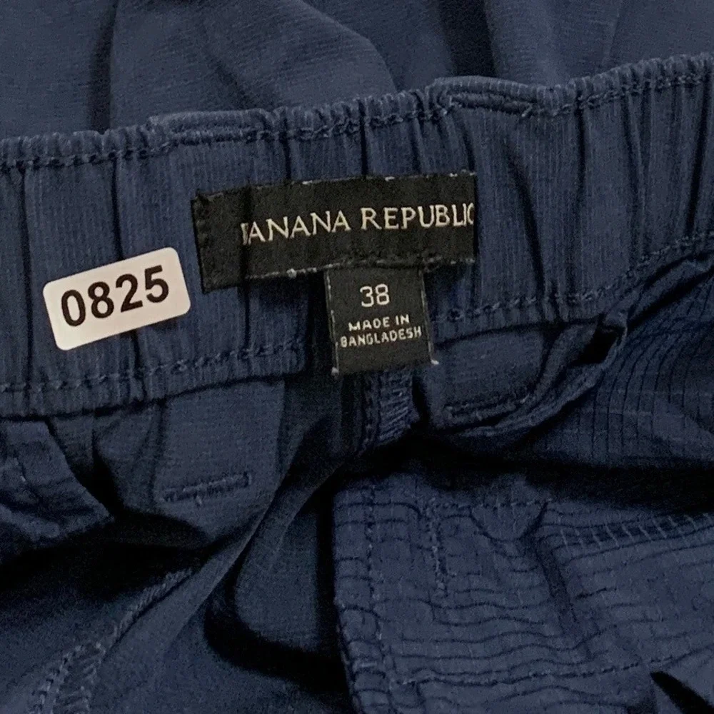 Banana Republic Performance Shorts Mens Size 38 Navy Blue Stretch Golf 9